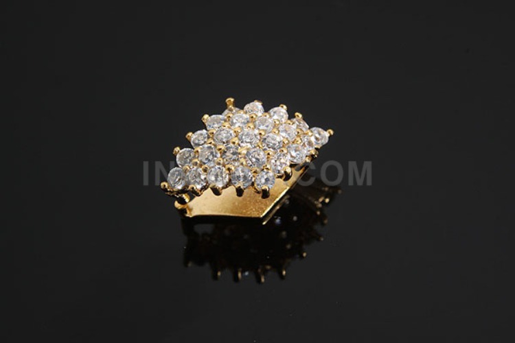 [도매] K1074-정은 금도금 다이아몬드 베일 (6개)