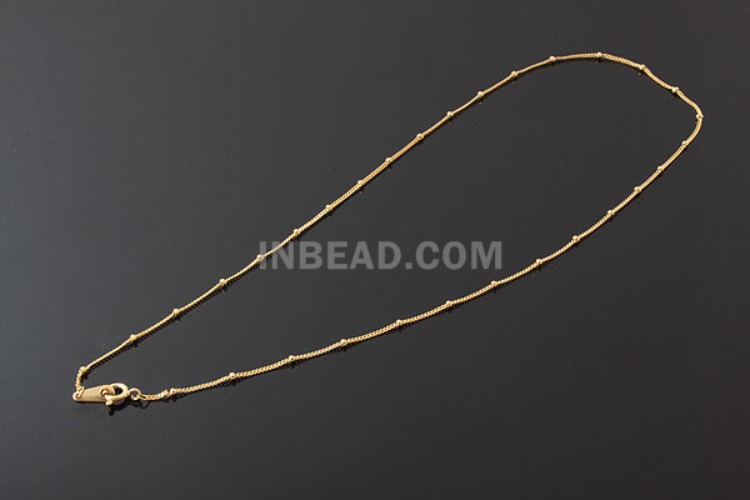 [도매] K147-정은 무니켈 금도금 130B-1 2mm 볼 체인 목걸이 42cm (10개)